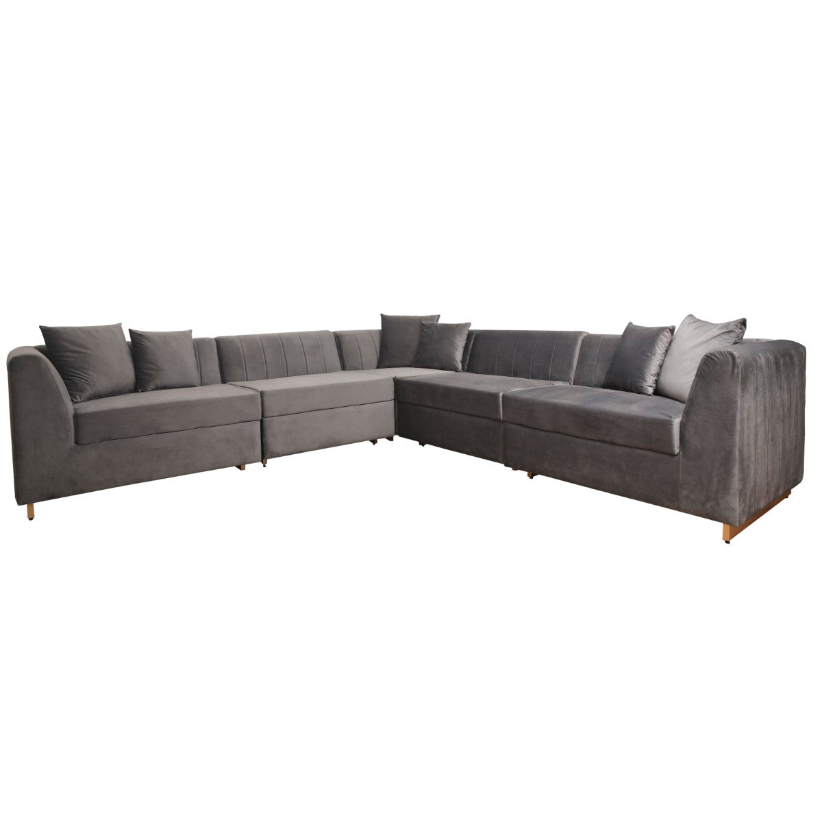 Lark 7-Seater Sofa – Modern L-Shaped Sectional Sofa for Living Room - Habitt