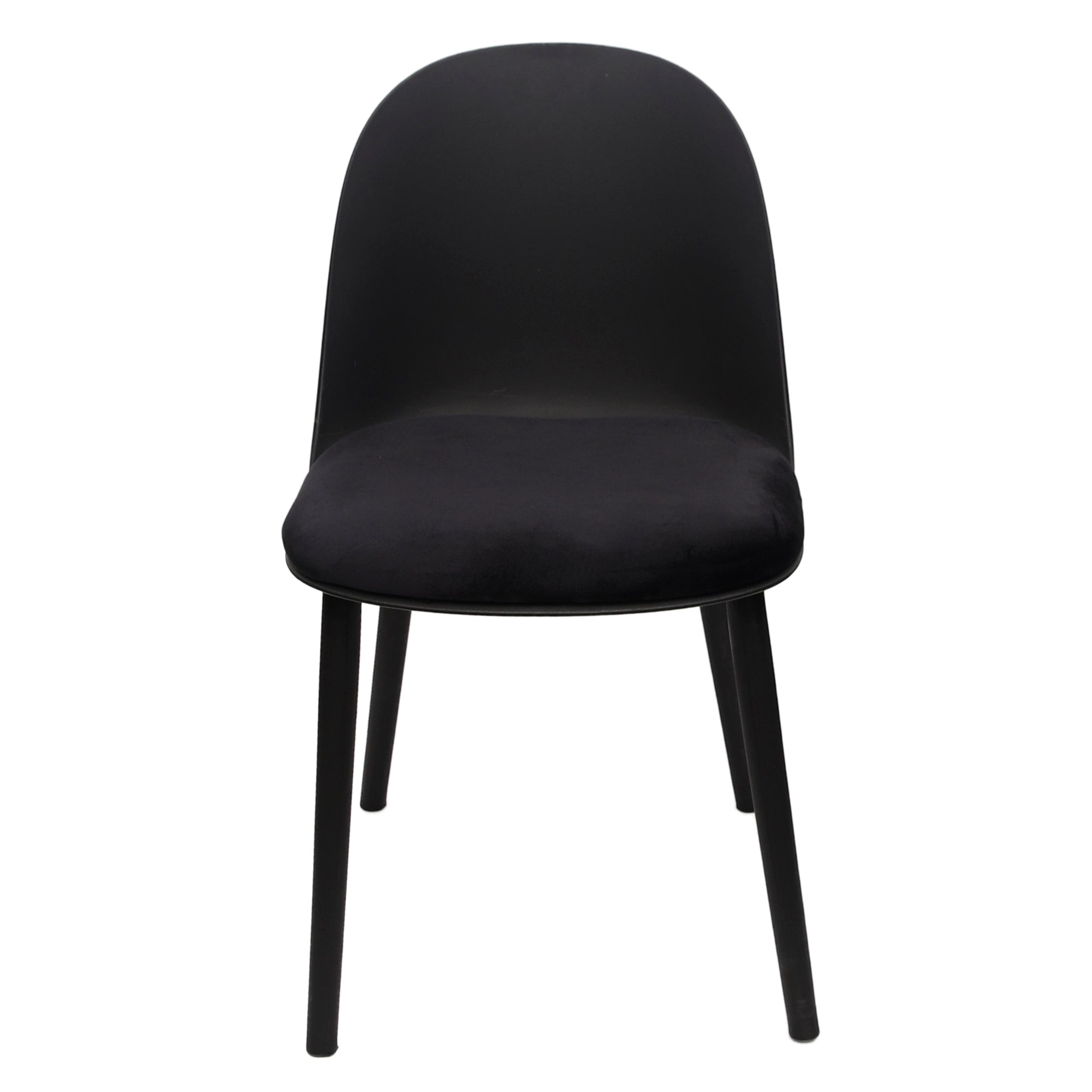 Sora Dining Chair – Modern Molded Seat with Cushion (Pink, Grey, White, Black, Yellow) - Habitt