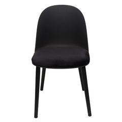 Sora Dining Chair – Modern Molded Seat with Cushion (Pink, Grey, White, Black, Yellow) - Habitt
