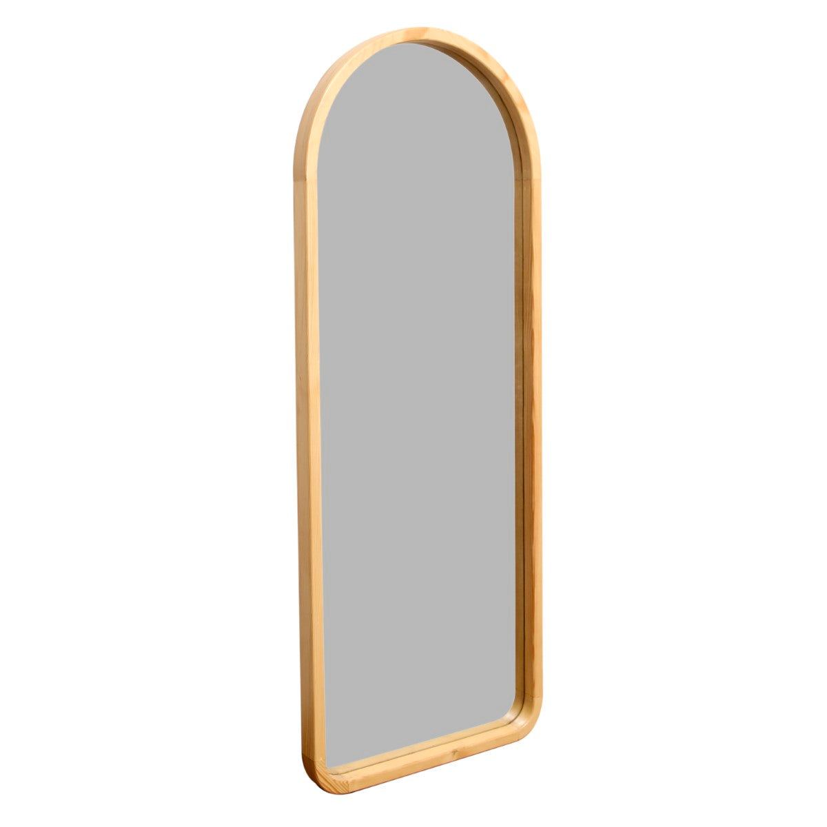 RIA Wall Mirror – Modern Full-Length Arch Mirror with Wooden Frame - Habitt