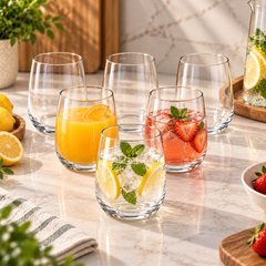 6 Pcs Clear Glass Set – 420ml