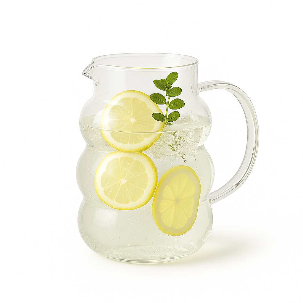 Glass Wave Sipper Mug – 420ml - Habitt