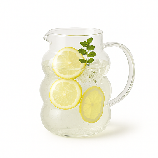 Glass Wave Sipper Mug – 420ml - Habitt