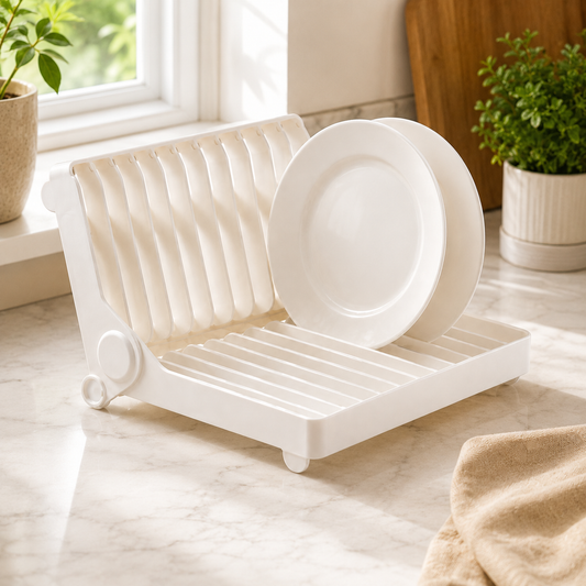 Imperial Foldable Dish Rack | Space Saving Kitchen Drying Rack for Plates & Cups - Habitt