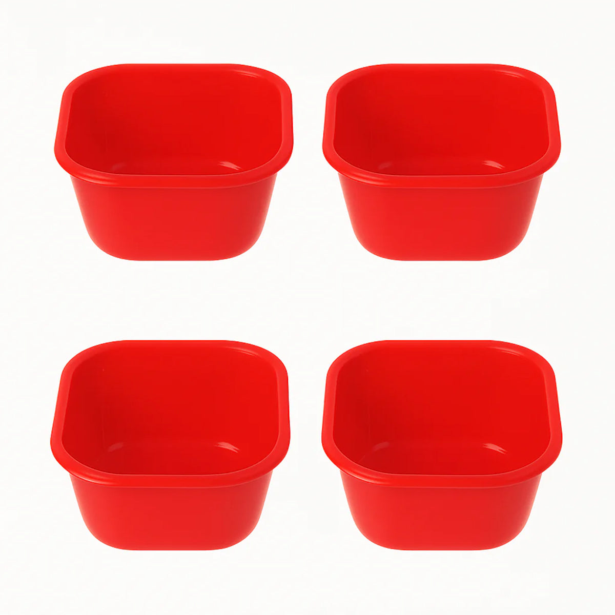 (Pack of 4) Blend Mini Plastic Bowls – 400 ml (Assorted) | Multipurpose Snack & Serving Bowls - Habitt