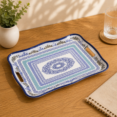 Mystic Blues Sky Serving Tray