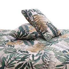 Multi Leafy Double Quilt Cover 90x96" Cotton - Habitt