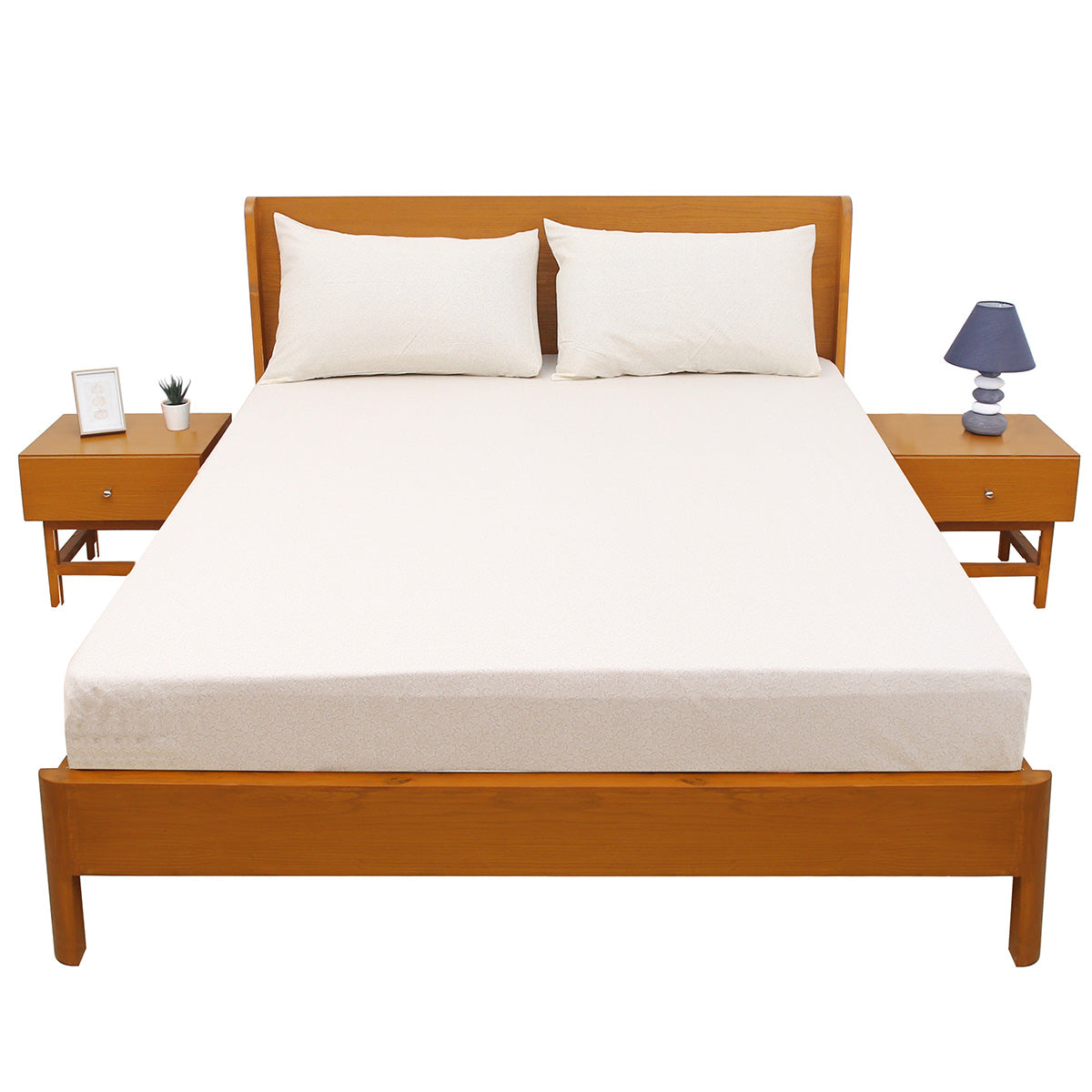 Sandstone Double Bed Sheet 96x102" Percale - Habitt