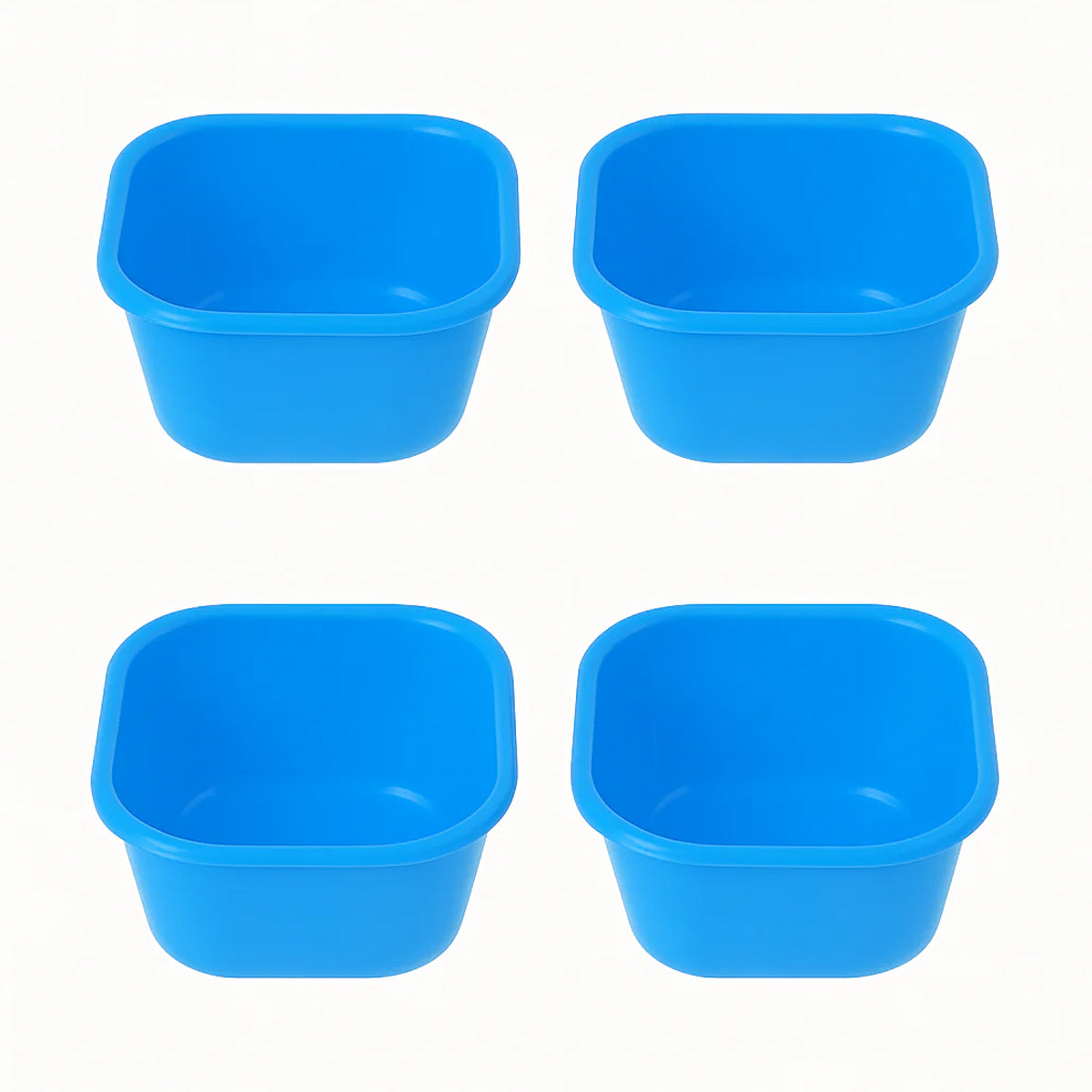 (Pack of 4) Blend Mini Plastic Bowls – 400 ml (Assorted) | Multipurpose Snack & Serving Bowls - Habitt