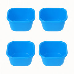(Pack of 4) Blend Mini Plastic Bowls – 400 ml (Assorted) | Multipurpose Snack & Serving Bowls - Habitt
