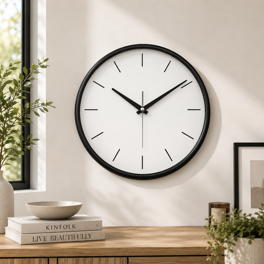 HERITAGE Wall Clock – Squat Big | 15.25 Inch (Minimal Dial)