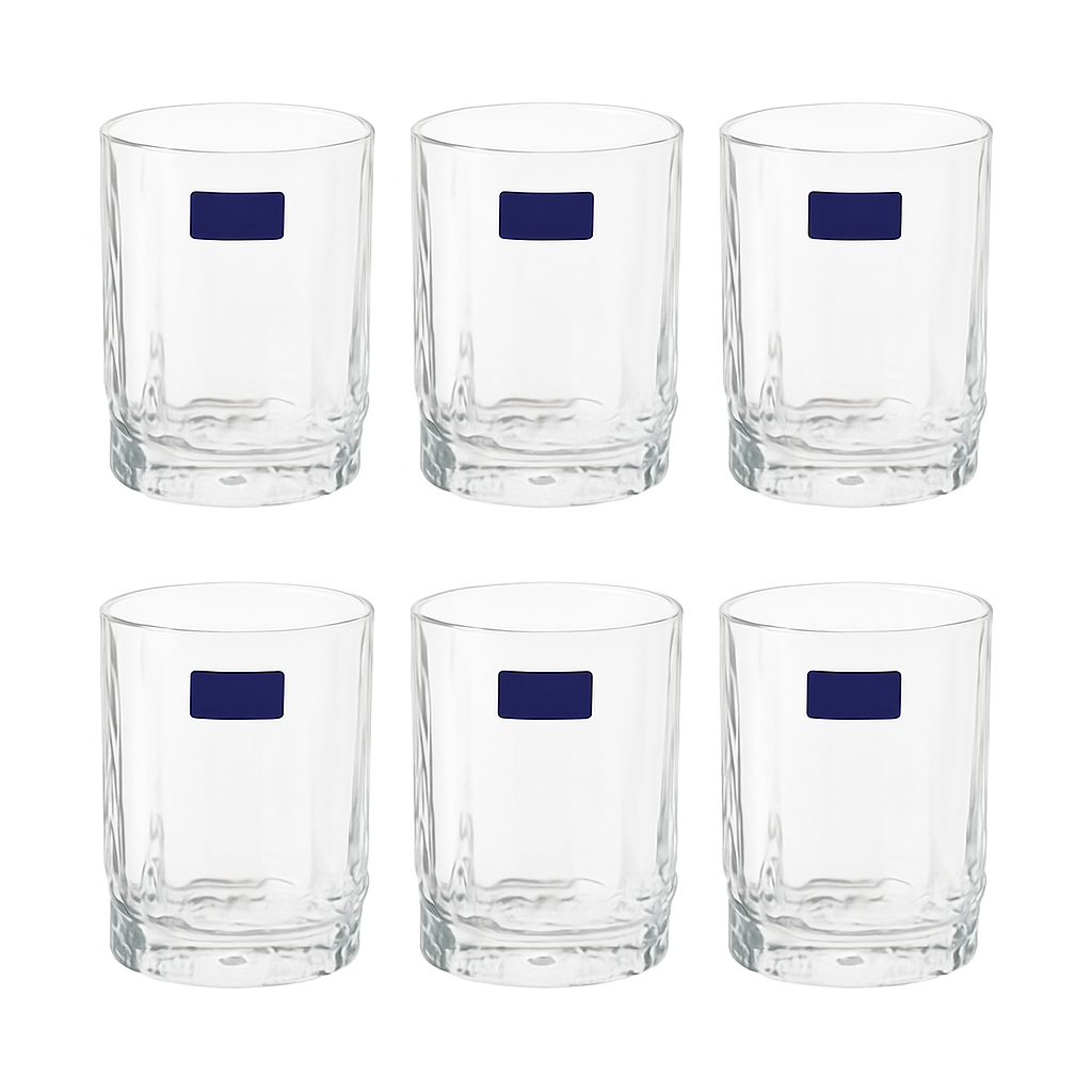Premium Textured Tumbler Glass 285 ml - Habitt