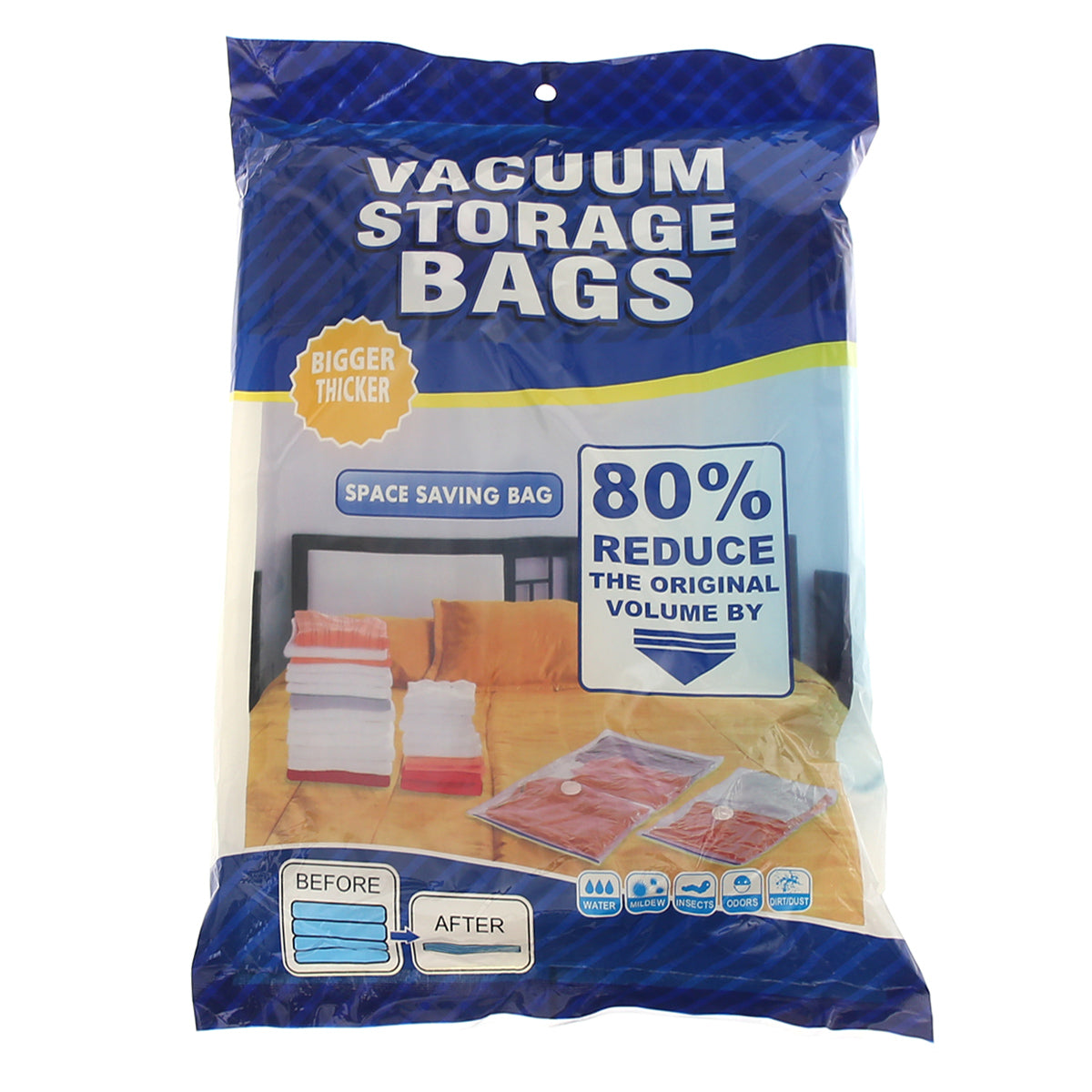 5 Pcs Vacuum Storage Bag with Hand Pump - Habitt