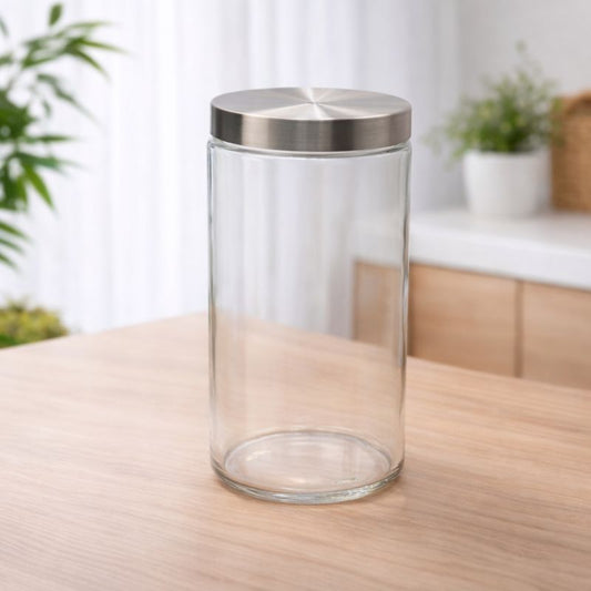Storage Jar with Stainless Steel Lid - Habitt