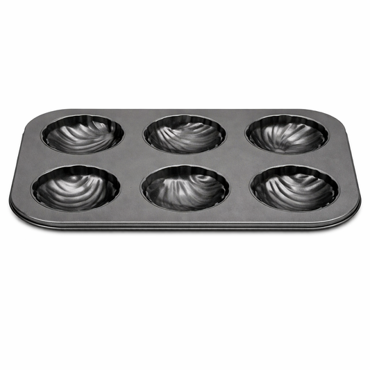 6 Hole Baking Tray – Non-Stick Muffin & Cupcake Pan - Habitt