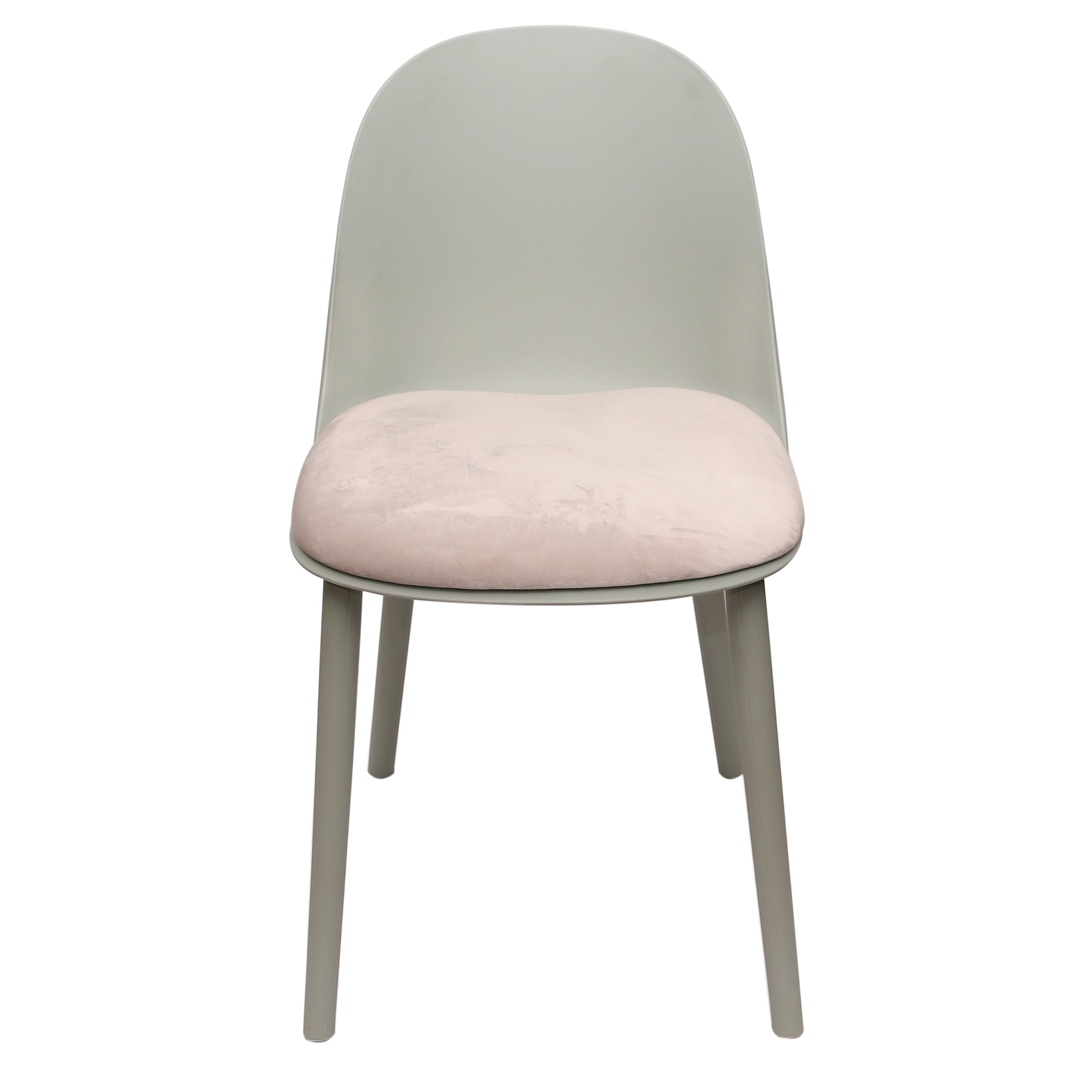 Sora Dining Chair – Modern Molded Seat with Cushion (Pink, Grey, White, Black, Yellow) - Habitt
