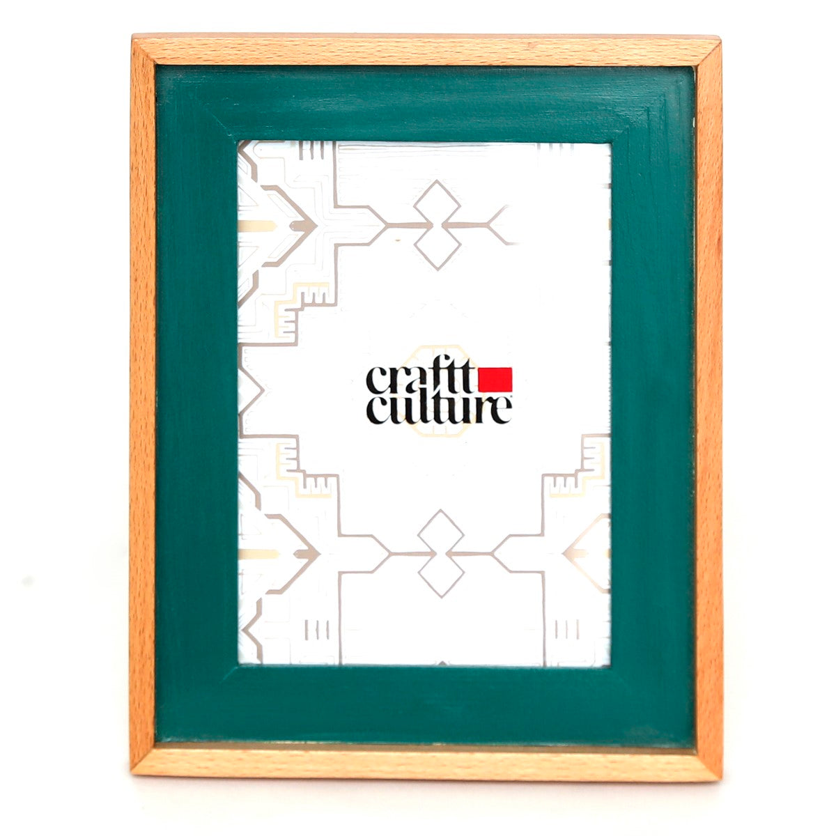 Island Green Wooden Photo Frame – Vertical Display - Habitt