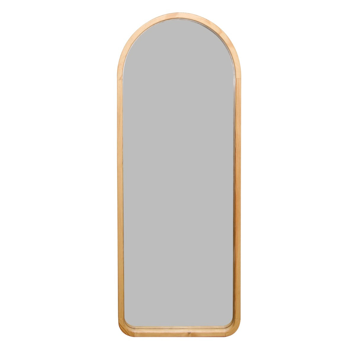RIA Wall Mirror – Modern Full-Length Arch Mirror with Wooden Frame - Habitt