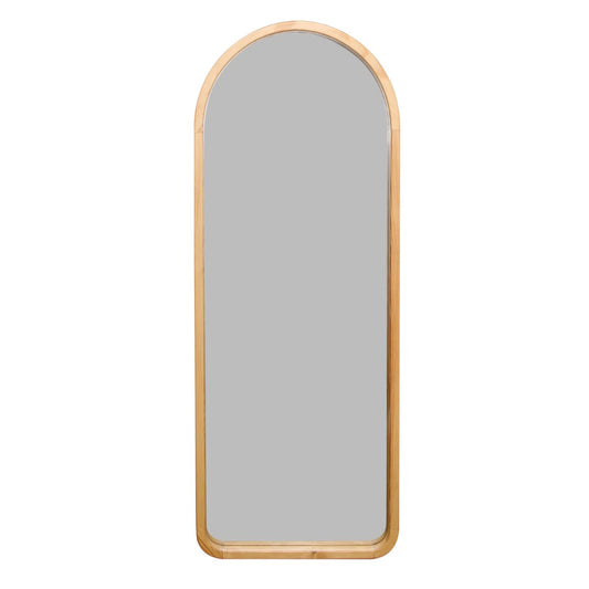 RIA Wall Mirror – Modern Full-Length Arch Mirror with Wooden Frame - Habitt