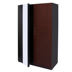 Ozmane Laminated Bedroom Furniture Bundle – Bed + 2 Side Tables + 3-Drawer Dresser + Mirror - Habitt