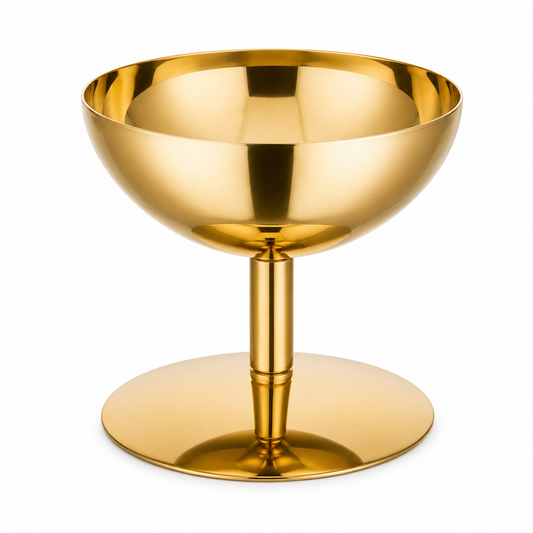 Golden Footed Ice Cream Cup