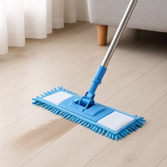 1Pc Premium Microfiber Dry Mop – Lightweight Flat Mop for Hardwood, Tile & Laminate Floors - Habitt
