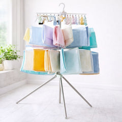 Laundry Dryer Rack – Foldable Multi-Tier Clothes Drying Stand - Habitt