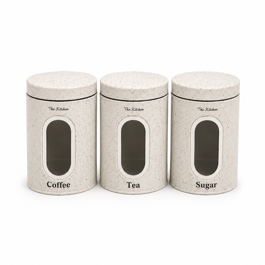 3-Piece Canister Set – White