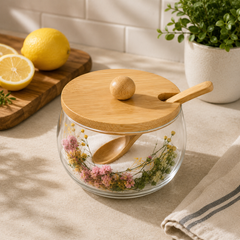 Sugar Bowl with Lid & Spoon