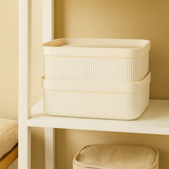 ALESTA JEWELRY ORGANIZER BOX – Elegant Ribbed Storage for Accessories - Habitt
