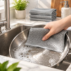 Steel Wire Cleaning Cloth | Heavy Duty Kitchen Scrubber