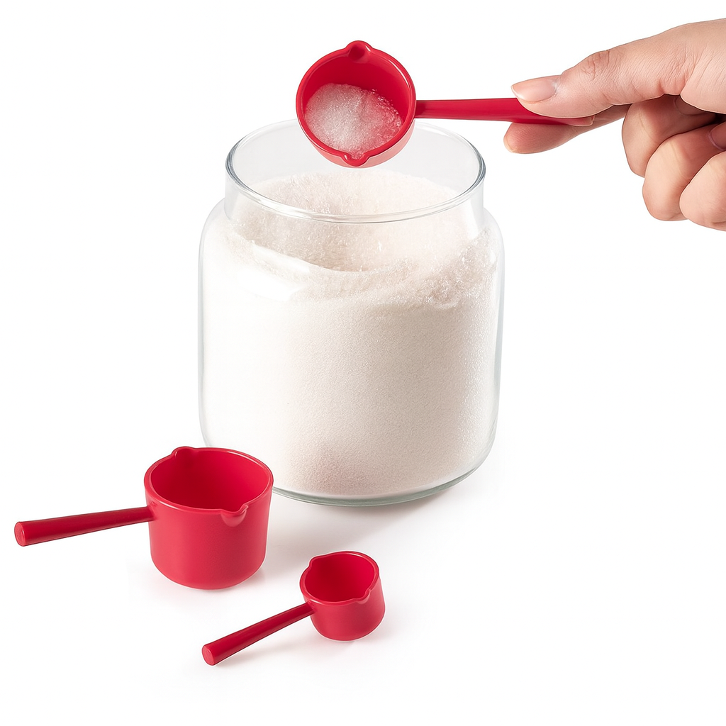 3-Piece Measuring Spoons Set – Durable, Easy-Pour Kitchen Measuring Tools for Baking & Cooking - Habitt