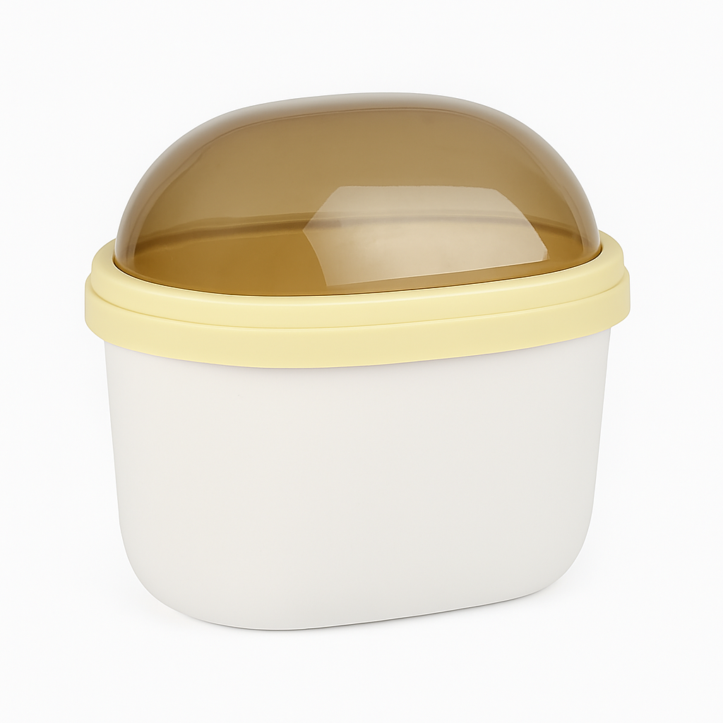 Mini Swing Lid Dustbin 2208 – Compact Trash Can - Habitt