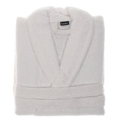 Classic White Bathrobe – 450 GSM, Small Size - Habitt