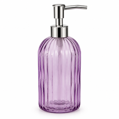 Glass Liquid Soap Bottle – Blue & Purple