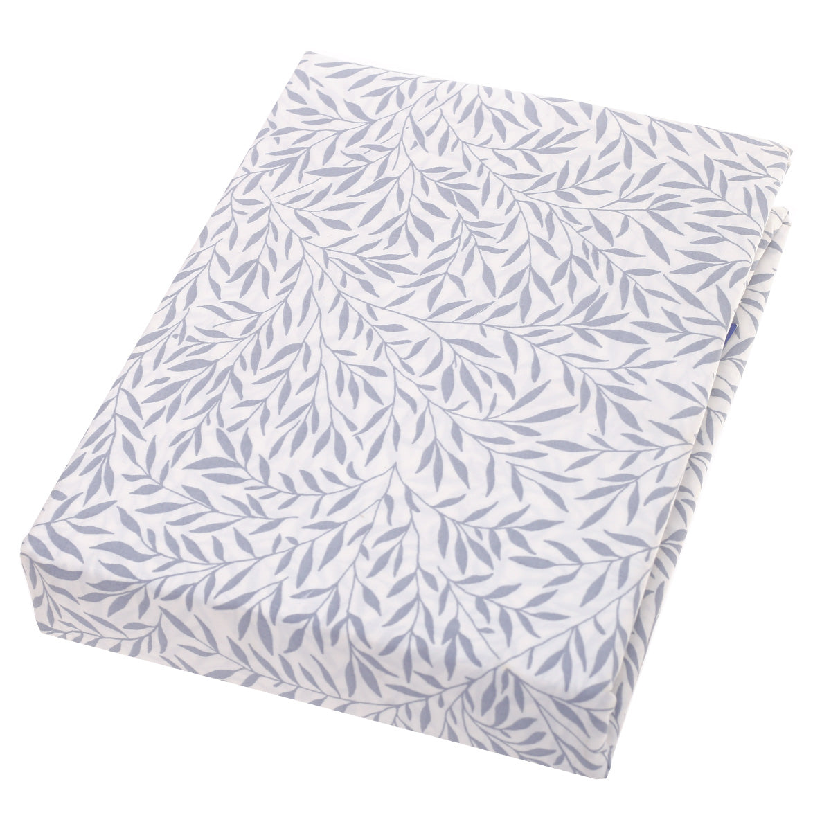 Double Bed Sheet Percale White & Grey 96X102" Rotary Printing - Habitt