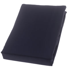 Double Bed Sheet Satin Navy Blue 96X102" Dyed - Habitt