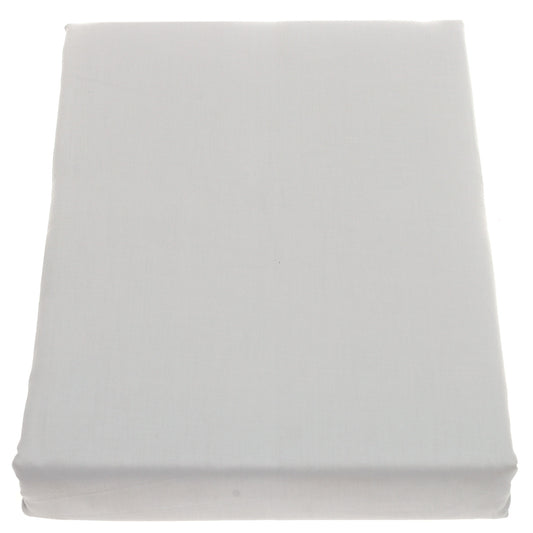 Double Bed Sheet Satin Silver 96X102" Dyed - Habitt