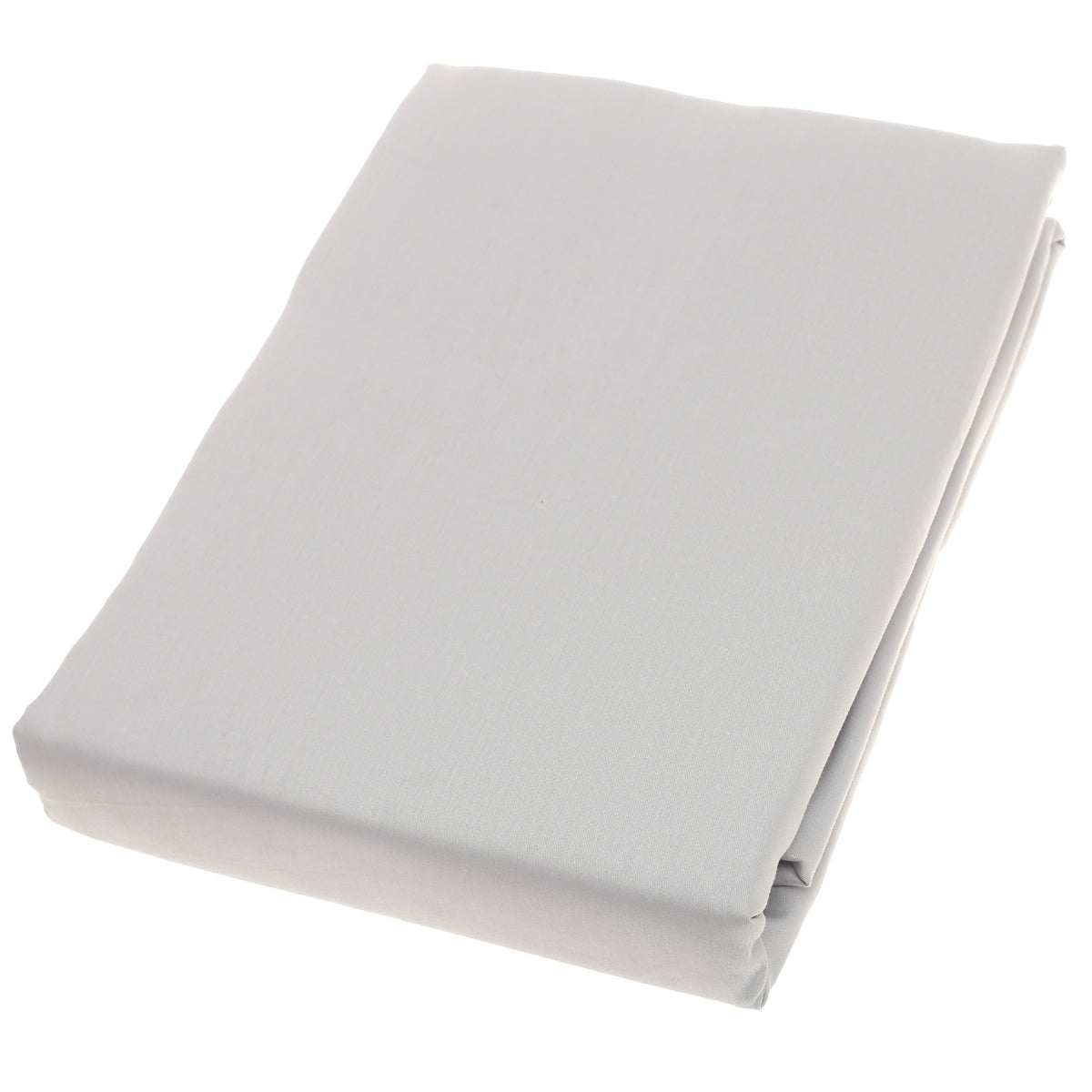 Double Bed Sheet Satin Silver 96X102" Dyed - Habitt