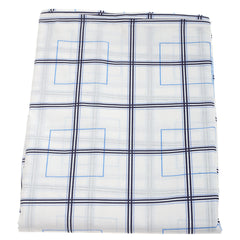 Blue  Box Geometric Double Bed Sheet 90x100" - Habitt