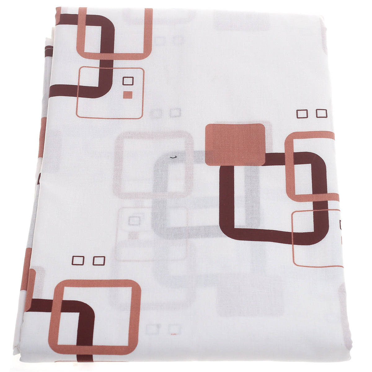 Brown & Black Geometric Double Bed Sheet 90x100" - Habitt
