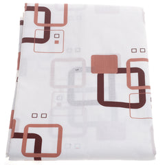 Brown & Black Geometric Double Bed Sheet 90x100" - Habitt