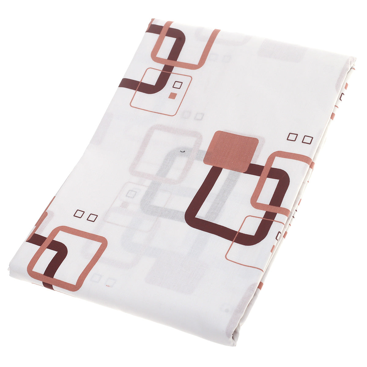 Brown & Black Geometric Double Bed Sheet 90x100" - Habitt