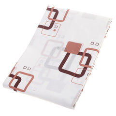 Brown & Black Geometric Double Bed Sheet 90x100" - Habitt
