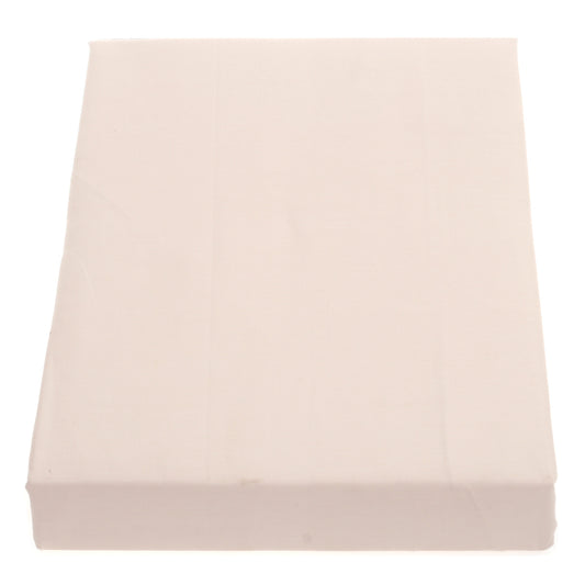 Off-White Dyed Double Bed Sheet – 96x102" | Percale Cotton - Habitt