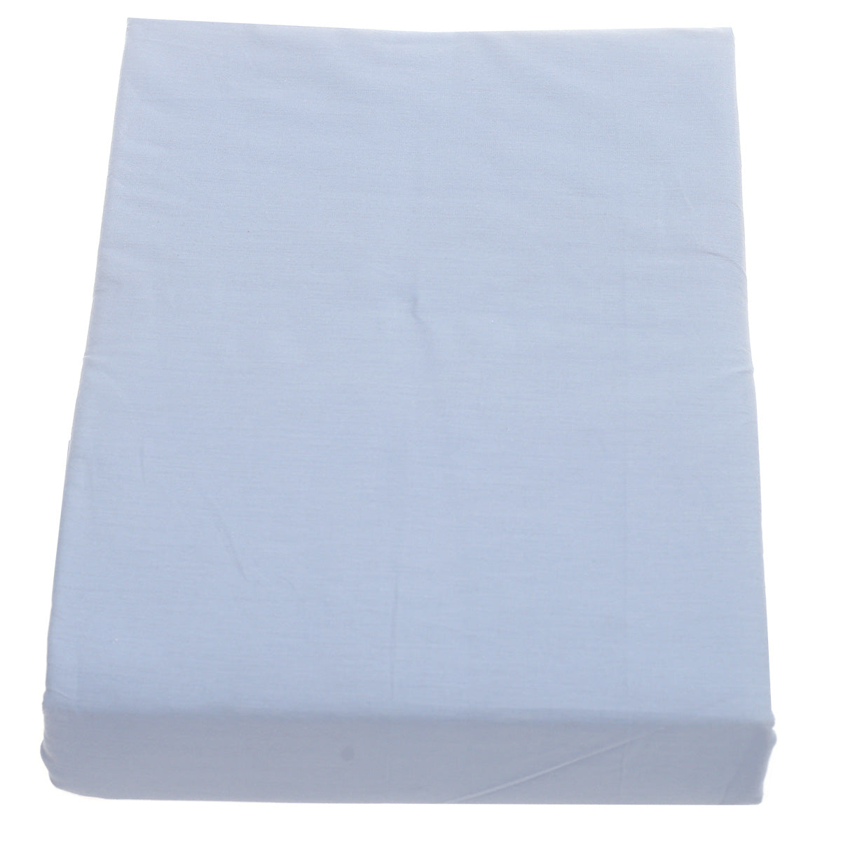 Sky Blue Double Fitted Sheet – 72x78" | Percale Cotton - Habitt