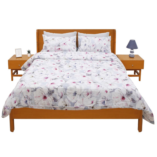 Multi Florals Double Bedding Set – 6 Pieces - Habitt