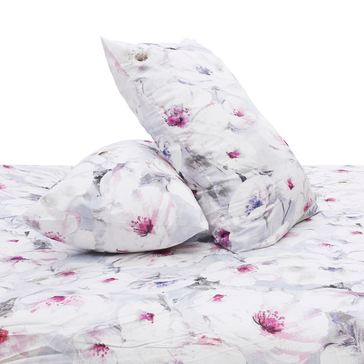 Multi Florals Double Bedding Set – 6 Pieces - Habitt