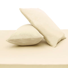 Beige Dyed Double Bed Sheet 96x102" – Dyed Percale - Habitt