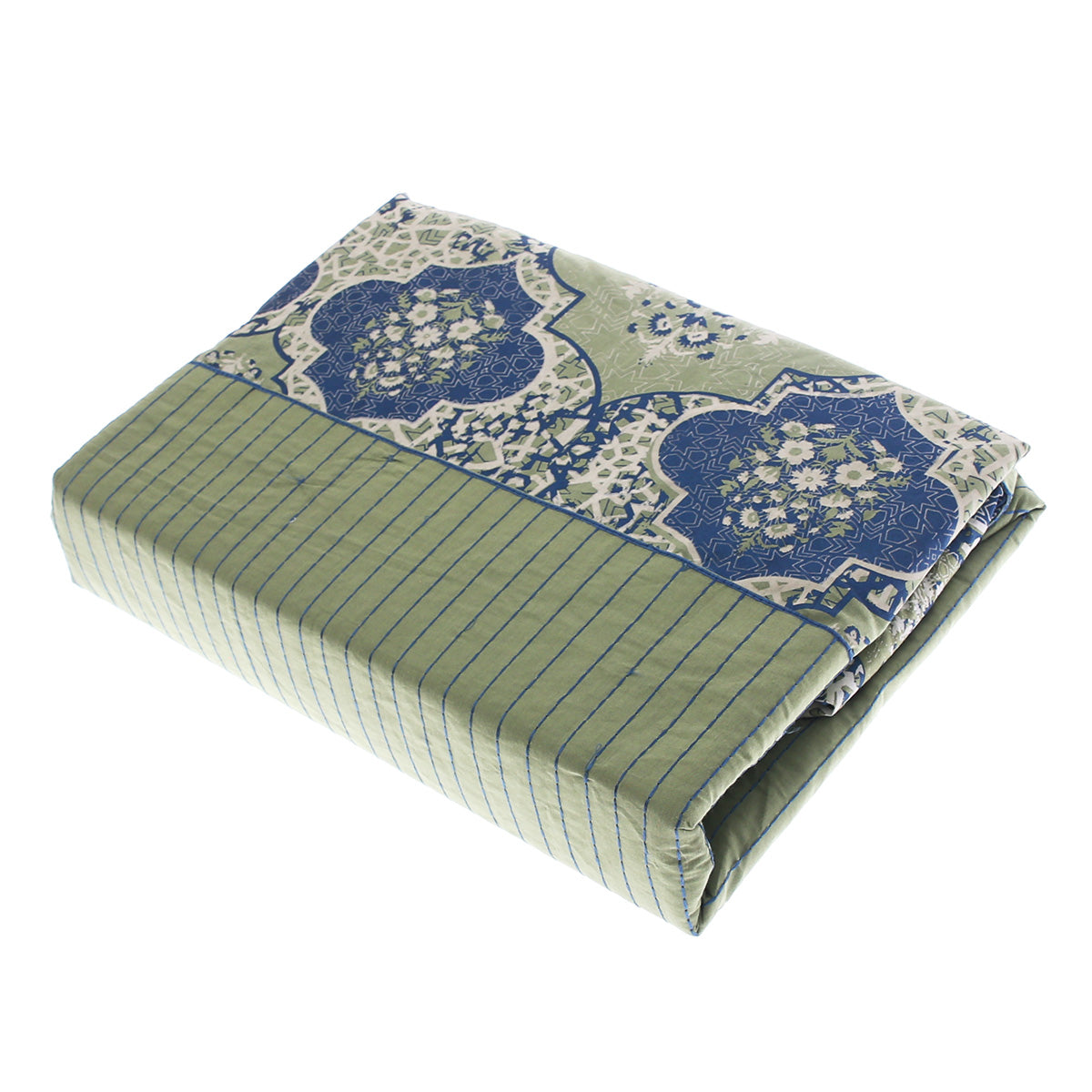 Sage Textures Bedding Set of 6 – Elegant Cotton Blend Bed Sheet & Pillow Covers (Mehr Collection) - Habitt